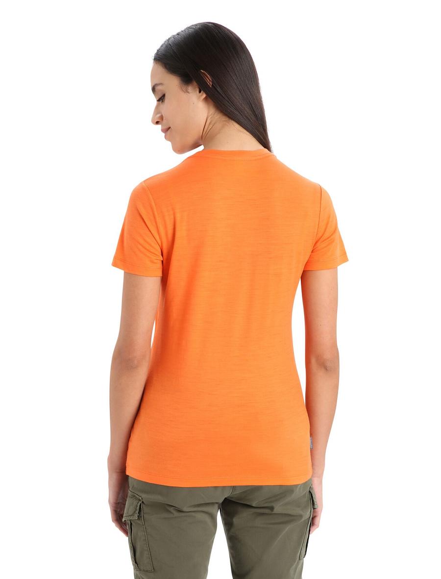 Flash Icebreaker Merino Tech Lite II Short Sleeve Women's T Shirts | AU 1575QMAZ